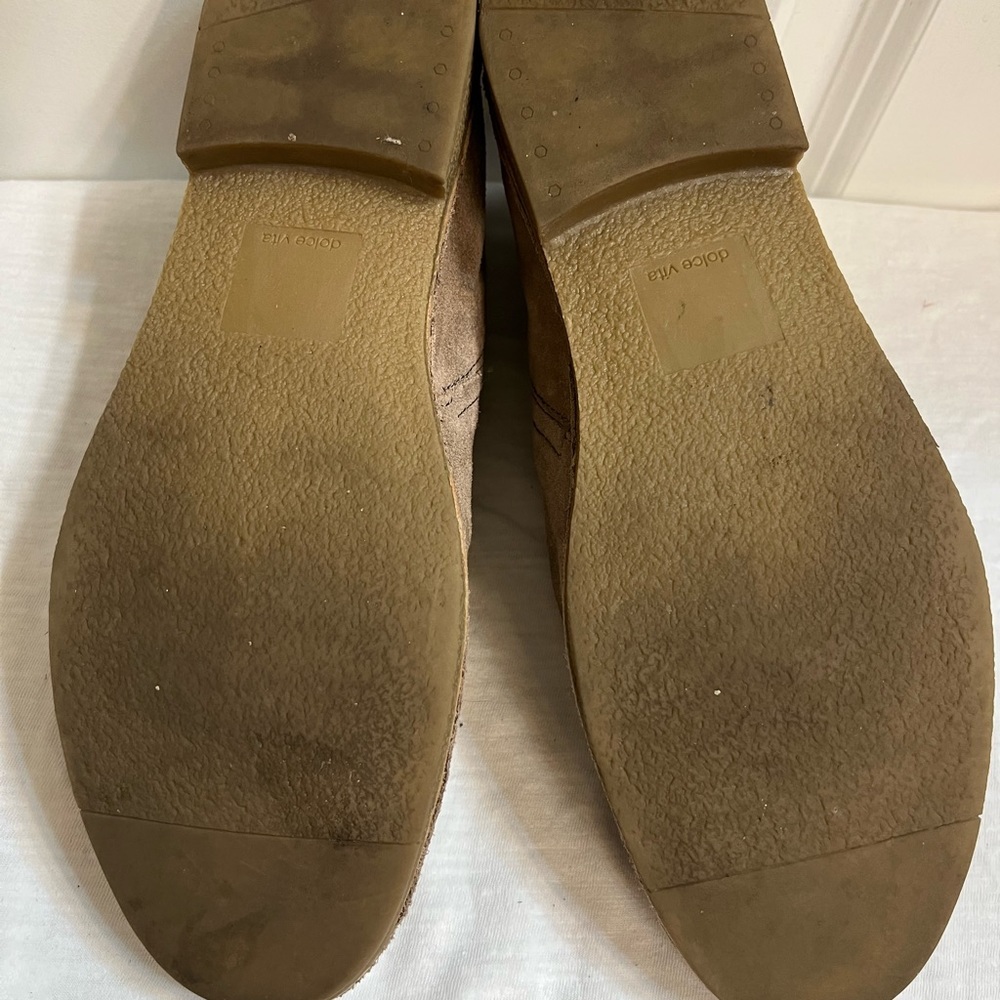 Dolce Vita Taupe Suede Bootie 8 - Picture 7 of 9